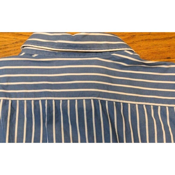 American Eagle Shirt Men's XXL Blue White Blue Stripes Vintage Fit Long Sleeved - Picture 9 of 9